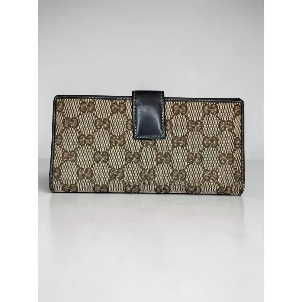 Authentic Gucci GG Canvas Heart Logo Continental Wallet Brown Monogram - Picture 4 of 15
